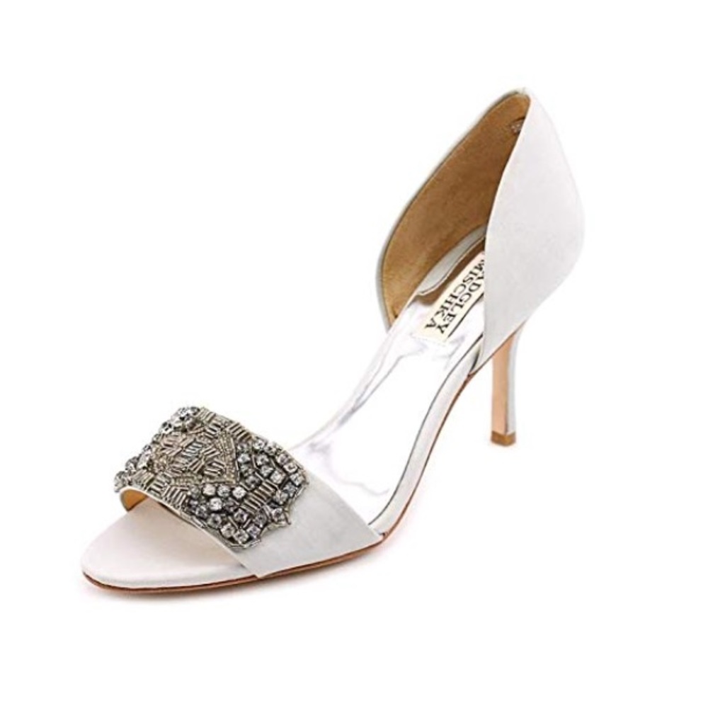 Badgley Mischka Grey Aaliyah Dress Pump